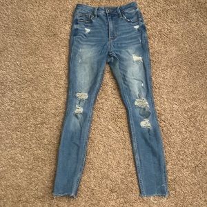 Rockstar super skinny high rise jeans, size: 2 in kids, color: light blue